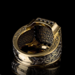 Men's Retro Inlaid Zircon Ring