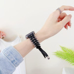 Nylon Watchband Metal Chain Creative Weaving