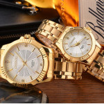 Luxury Brand Man Gold Dress Watches Stainless Steel