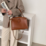 Solid Color Large Capacity Locomotive Shoulder Bag