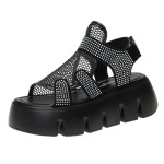 Platform Sandals Women's Fashion Outer Wear Mesh Hollow