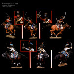 Elite Cavalry Double-headed Resin Hand Soldier