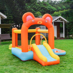 Household Bouncy Castle Bear Theme Model Inflatable Jumping Bed