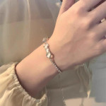 Crystal Clear Pearl Bracelet Cold Wind Niche Design