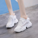 Flying woven sports shoes high-heeled shoes breathable