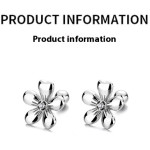 Women's Five Petal Flower Bud Thread Minimalist Personality All-match Temperament Earrings