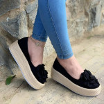 Women's breathable flat canvas slippers