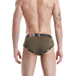 Camouflage low waist men's briefs