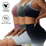 3 Pack Medium Support Sports Bra For Women Racerback Padded Workout Gym Yoga Running Bras