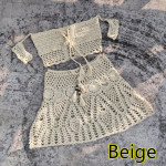 Hand-crocheted Bikini Top Mini Skirt