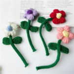 Hand Crocheted Wool Flowers DIY Fabric