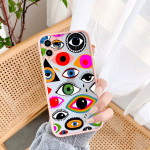 Large Eye Skin Feeling Scrub All Inclusive Mobile Phone Case