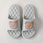 Bear Home Shoes Sole Bubble Design Massage Slippers Soft Bathroom Slippers