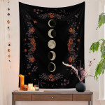 European Retro Mushroom Hanging Cloth Plant Homestay Tapestry