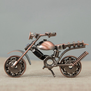 Vintage Little Motorcycle Home Accessories Handmade Metal Pendant