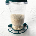 Transparent Plastic Suspension Type Automatic Bird Feeder With Cover