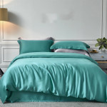 Tencel Double-sided Pure Blue Fine Tencel Simple Silky Smooth Bed Products