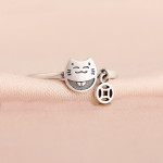 Lucky Cat Ring Female Refined Personalized