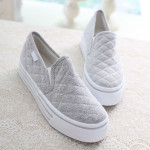 Women's Flat Cotton Platform Casual Light Stretch Loafers