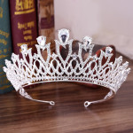 New Wedding Accessories Headband Korean Sweet Princess Alloy Rhinestone Multicolor Bridal Crown Headdress