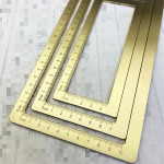 Brass Calligraphy Weight Brush And Paper Scale