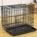 Dog Pet Cage Folding Encryption Bold