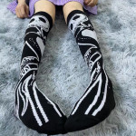 Trendy Fashion Stockings Lolita Medium Thick Jacquard Stockings