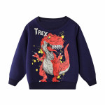 Models Of Cartoon Dinosaur Print Children's Tops