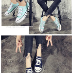 2021 Spring New Korean Style Couple Candy Color Canvas Shoes Male Student Lace Up Casual Flat Shoes Trendy Cloth Shoes