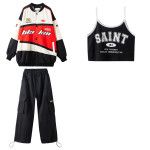 Boys And Girls Hip-hop Baseball Suit Jacket Set