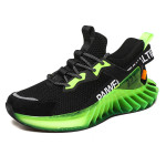 Sports Shoes Men'S Youth Breathable Shock Absorption Reflective Running Fitness Travel Shoes Large Blade Shoes