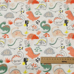 Twill Cartoon Dinosaur Pure Cotton Quilt Sheet Fabric