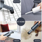 Mini Portable Car Vacuum Cleaner Dry Wet Cordless Handheld Strong Suction Auto Mini Car Vacuum Cleaner Office Desk Dust Tool Home Table Sweeper Wireless Charging Vacuum Cleaner For Car