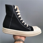 19SS High Top Shoes Secondary Line High Top Canvas Five Mangs Star Satin Old Wax Cloth Silver Pleated TPU Thick Sole