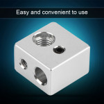 20x20x13mm Aluminum MK10 Extruder Hotend Heater Block M7 Thread Heatbreak for 3D Printer