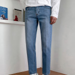 Nine Points Straight Loose Men's Everything Trend Slim Jeans