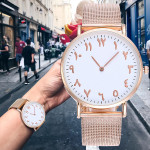 Fashion Steel Band Mesh Band Quartz Watch