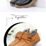 Boys' Genuine Leather Pumps Soft Bottom Middle And Big Children