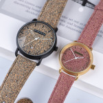 Cork Grain Couple Watch Fashion Casual Wood Grain Watch