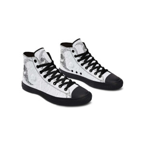 Printed Couple High-top Canvas Shoes