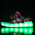 Children's Cotton LED Colorful Light Rechargeable Shoes