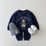 Autumn And Winter Children Sweater Casual Long-sleeved Two-piece Set