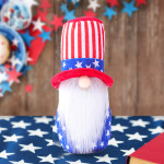 American National Day Hat Five-pointed Dwarf Elf Doll Pendulum