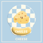 Mouse Pad Wrist Strap Cartoon Cheese Notebook Office