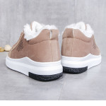 Little Girl Plus Plush Warm Winter Shoes New Winter Junior High School Students Leather Leisure Casual Flat Bottom Leisure 2