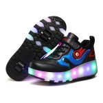 Children's Wheel Shoes LED Light Emitting Charging Children's Lamp Shoes