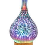 3D Glass Aroma Diffuser Colorful Lamp Humidifier Night Light