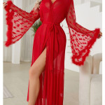 Mesh Lingerie Cardigan Home Outerwear Gown