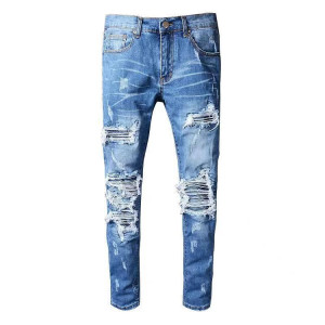 Men's Slim European Style Denim Trousers