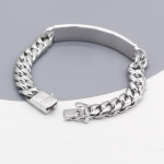 S925 Sterling Silver Handcrafted Platinum Bracelet